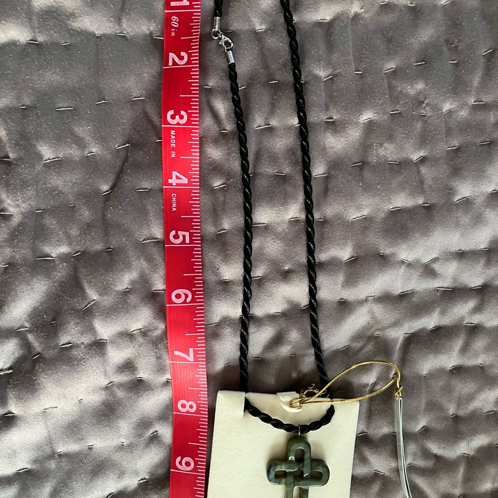 Celtic Cross Pendant with satin rope necklace - Picture 5 of 5